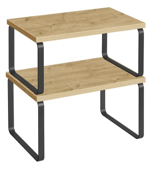 Zestaw 2 skandynawskich półek kuchennych dąb artisan - Eria