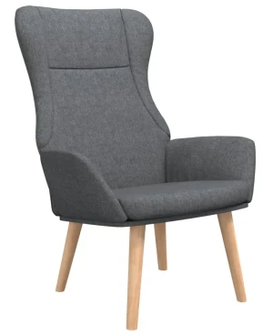 Ciemnoszary tapicerowany fotel wypoczynkowy - Twister