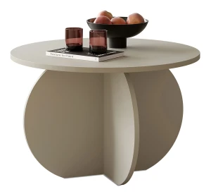 Kaszmirowy nowoczesny stolik kawowy - Orbello
