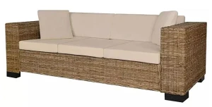 Kanapa rattanowa 3-osobowa Letsa 3C