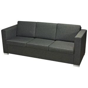 Trzyosobowa ciemnoszara sofa loftowa - Telva 3Q