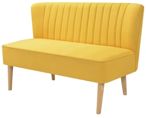 Romantyczna sofa Lernes - żółta