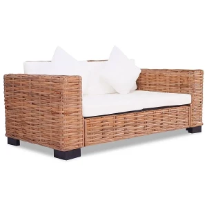 Rattanowa sofa dwuosobowa - Sigvart 2Q