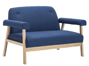 2-osobowa sofa tapicerowana Uxis 2B - granatowa
