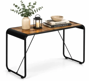 Stół jadalniany loft lite drewno brązowy - Trefl 2X