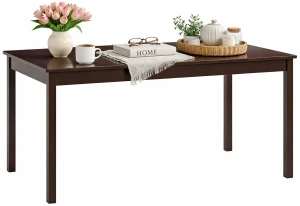 Ciemnobrązowy stół z drewna sosnowego – Jedris 2X