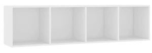 Biały modułowy regał ścienny - Marbela