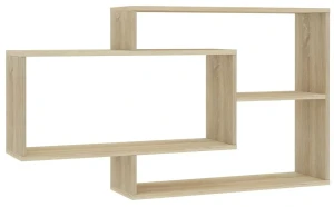 Zestaw brązowych półek ściennych - Keira