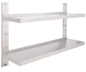 Metalowa półka ścienna Grando 3X - srebrna