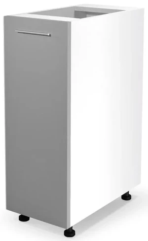 Kuchenna szafka dolna jasny popiel połysk - Vokres 5X