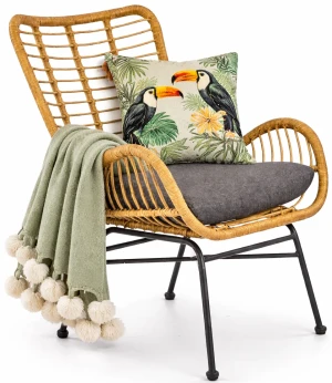 Rattanowy fotel do pokoju - Jetrus