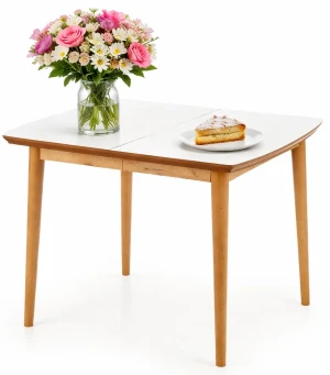 Skandynawski biały stół rozkładany - Canelo