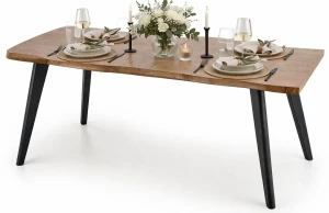 Rozkładany stół minimalistyczny Perfos - dąb naturalny