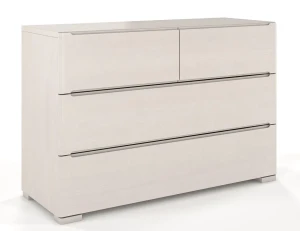 Komoda drewniana 4 szuflady Inca 3S - Biała mat