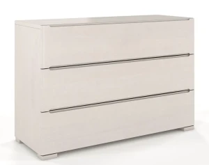 Komoda drewniana 3 szuflady Inca 2S - Biały mat