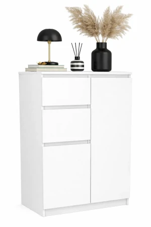 Elegancka biała komoda - Nanis 2X
