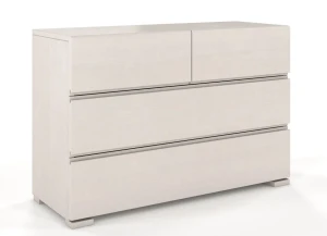 Komoda drewniana z szufladami Narcyx 3S - Biały mat