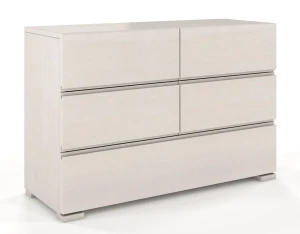 Komoda drewniana z szufladami Narcyx 4S - Biały mat