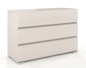 Komoda drewniana z szufladami Narcyx 2S - Biały mat