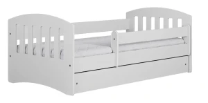 Łóżko jednoosobowe z materacem Rubens 2X 80x160 - białe