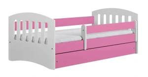 Łóżko dla dziewczynki z materacem Rubens 2X 80x180 - różowe