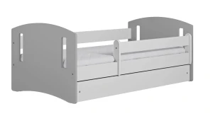 Łóżko dziecięce z szufladą Rubens 3X mix 80x180 - szare