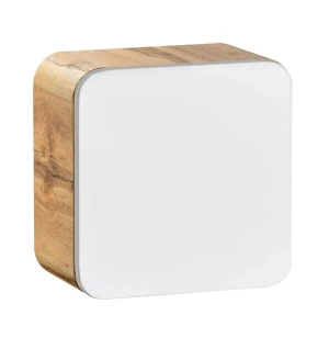 Wisząca kwadratowa szafka łazienkowa Zeftox 2X - biały połysk