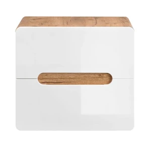 Szafka pod umywalkę nablatową biały połysk - Zeftox 8X 60 cm