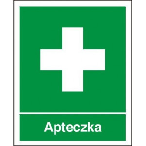 EG-tablice "Apteczka" pionowa, krzyż