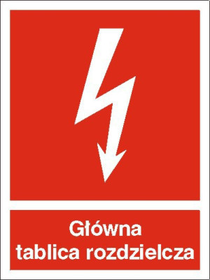 EG-tablice "Główna rozdzielnia elektryczna "