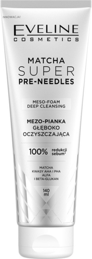 Eveline Matcha Super Pre-Needles Mezo-pianka głęboko oczyszczająca 140ml