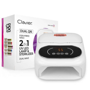 Clavier Dual Q16 Lampa do manicure UV/LED 148W 2w1 ze sterylizatorem (ozonową lampą) - BIAŁA
