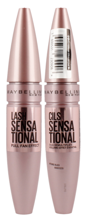 Maybelline Lash Sensational Mascara - Tusz do rzęs Intense Black 2x 9,5 ml