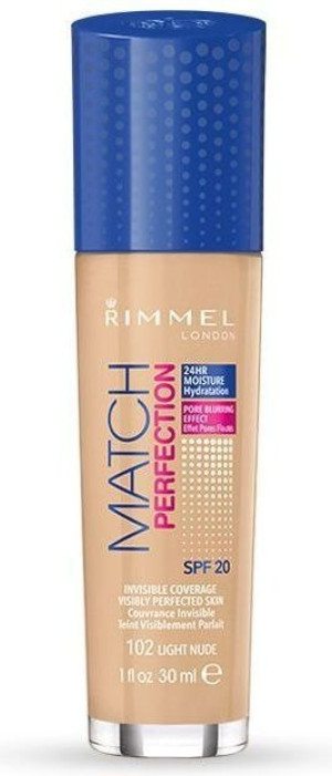 Rimmel Match Perfection - Podkład do twarzy 102 Light Nude 30ml