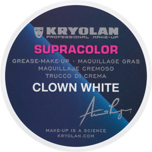 Kryolan Supracolor Clown White Biała farba do twarzy 30g