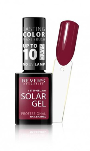 REVERS SOLAR GEL Lakier do paznokci efekt lakieru hybrydowego - 11 DRY WINE 10ml