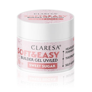 Claresa Soft&Easy Builder Gel UV/LED Żel budujący - SWEET SUGAR 90g