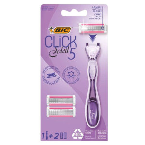 Bic Click Soleil 5 Maszynka do golenia dla kobiet + 2 ostrza wkłady