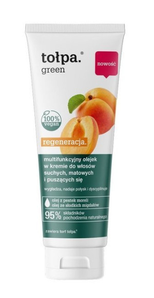 Tołpa GREEN Regeneracja Multifunkcyjny olejek w kremie do włosów suchych, matowych i puszących się 125ml