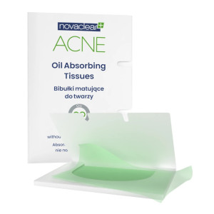 Novaclear Oil Absorbing Tissues Bibułki matujące do twarzy 50sztuk