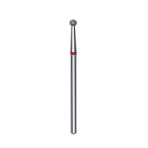 Staleks Pro Expert Frez diamentowy - kulka czerwony 2.7mm FA01R027