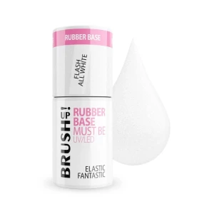 Brush Up! By Maxineczka Elastic Fantastic Rubber Base Must Be UV/LED Baza hybrydowa do paznokci - Flash All White 5g