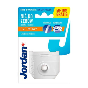 Jordan Everyday Nić dentystyczna - miętowa z fluorem 50m
