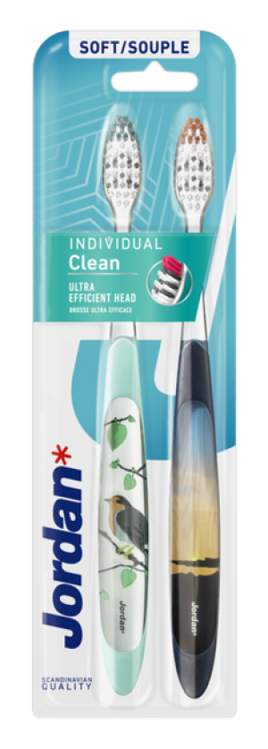 Jordan Individual Clean Szczoteczka do zębów - SOFT (2 sztuki)