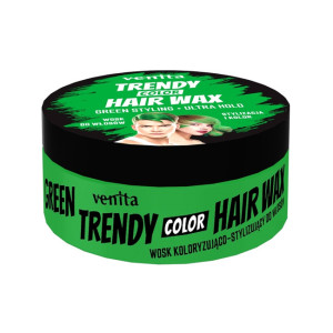 Venita Trendy Color Hair Wax Wosk koloryzujący do stylizacji włosów - GREEN 75g