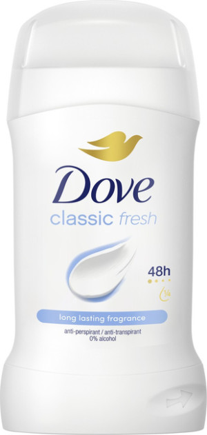 Dove Classic Fresh 48H Antyperspirant sztyft 40ml