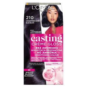 LOREAL CASTING CREME GLOSS Farba do włosów - 210 GRANATOWA CZERŃ (48ml, 72ml, 60ml)