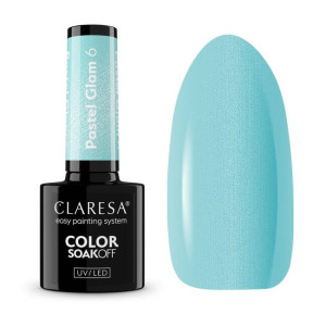 Claresa Lakier hybrydowy Pastel Glam 6 Soak Off UV/LED 5g