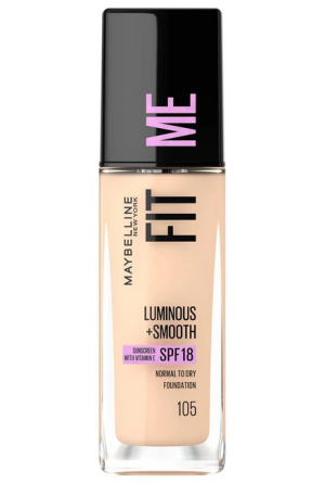 Maybelline Fit Me Luminous + Smooth Podkład rozświetlający SPF18 - 105 Natural Ivory 30ml