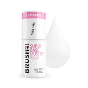 Brush Up! By Maxineczka My Best Friend Super Base Must Be UV/LED Bezkwasowa baza hybrydowa z promotorem adhezji do paznokci - Milk Bath 5g